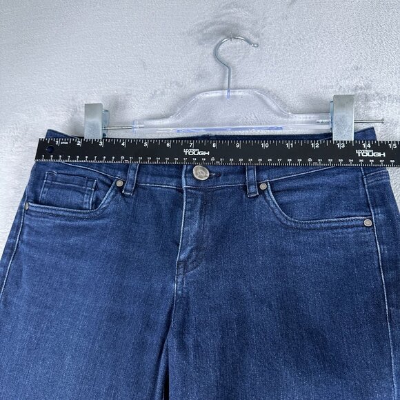 Tahari Skinny Jeans Womens Size 2 Low Rise Dark Wash Denim Stretch Blue - Picture 8 of 13